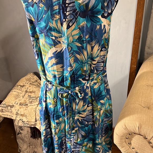 Bahama Beach full length floral  XL dress - Picture 5 of 11